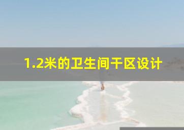 1.2米的卫生间干区设计