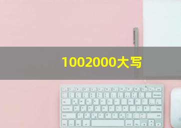 1002000大写