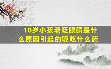 10岁小孩老眨眼睛是什么原因引起的呢吃什么药