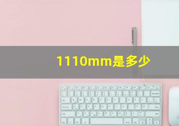 1110mm是多少