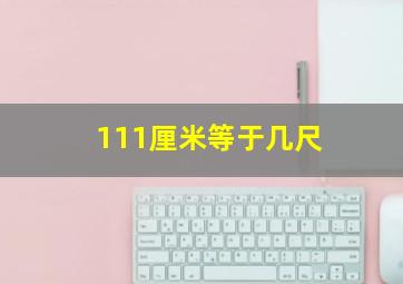 111厘米等于几尺