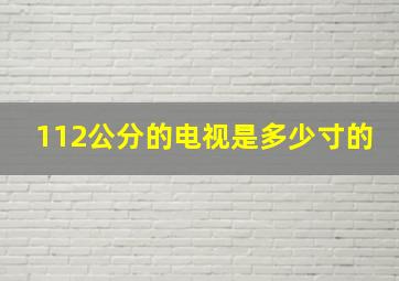 112公分的电视是多少寸的