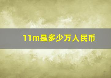 11m是多少万人民币