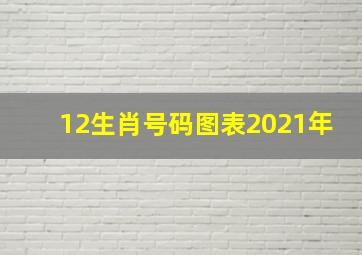 12生肖号码图表2021年