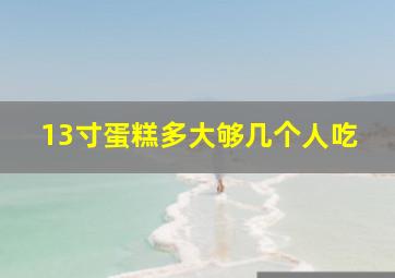 13寸蛋糕多大够几个人吃