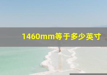 1460mm等于多少英寸