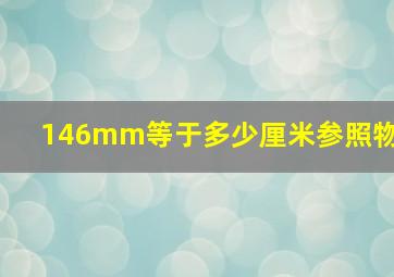 146mm等于多少厘米参照物