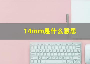 14mm是什么意思