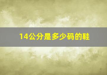 14公分是多少码的鞋