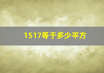 1517等于多少平方