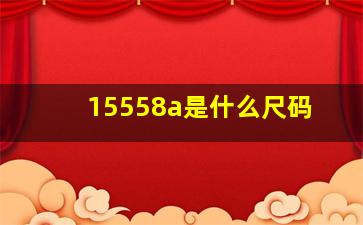 15558a是什么尺码