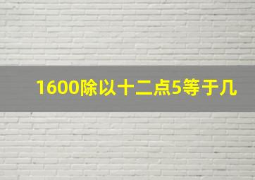 1600除以十二点5等于几