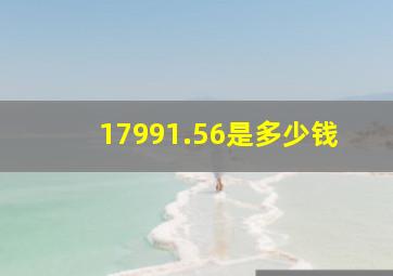 17991.56是多少钱