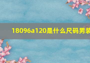 18096a120是什么尺码男装