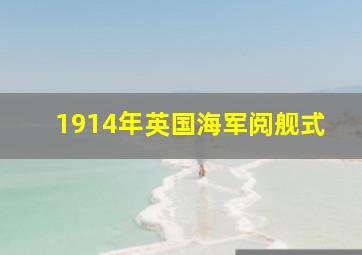 1914年英国海军阅舰式