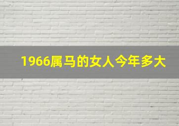 1966属马的女人今年多大