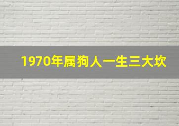 1970年属狗人一生三大坎