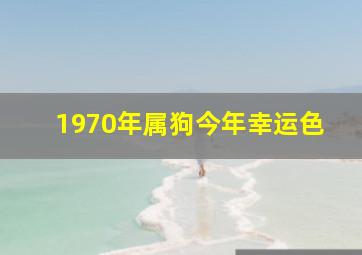 1970年属狗今年幸运色