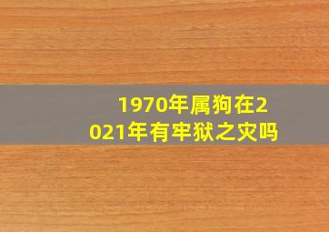 1970年属狗在2021年有牢狱之灾吗