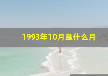 1993年10月是什么月