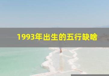 1993年出生的五行缺啥