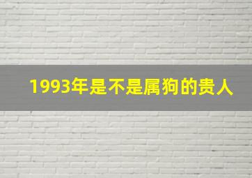 1993年是不是属狗的贵人