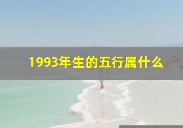 1993年生的五行属什么