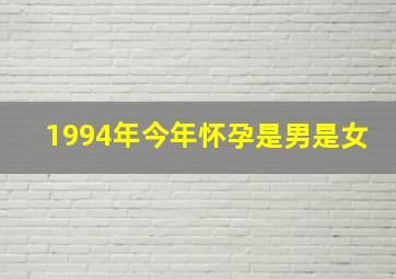 1994年今年怀孕是男是女