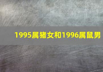 1995属猪女和1996属鼠男