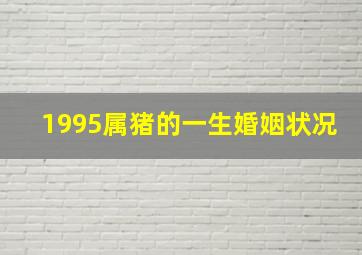 1995属猪的一生婚姻状况