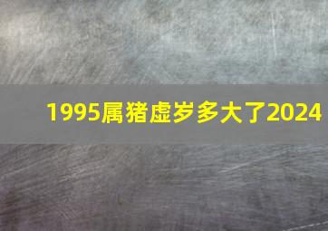 1995属猪虚岁多大了2024