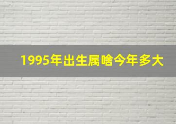 1995年出生属啥今年多大