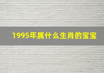 1995年属什么生肖的宝宝