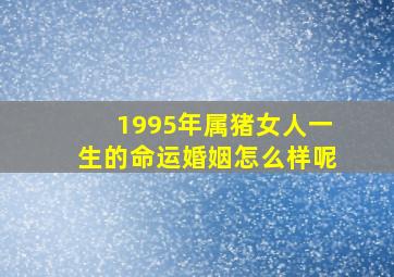 1995年属猪女人一生的命运婚姻怎么样呢