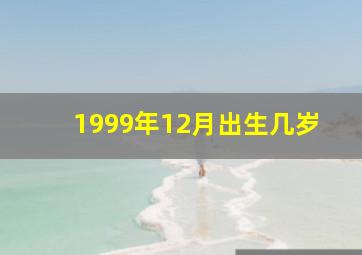 1999年12月出生几岁