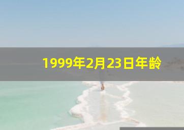 1999年2月23日年龄