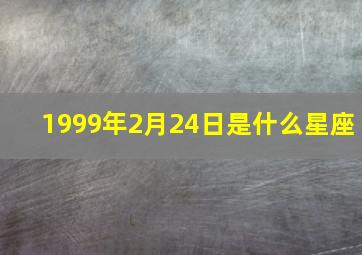 1999年2月24日是什么星座