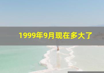 1999年9月现在多大了