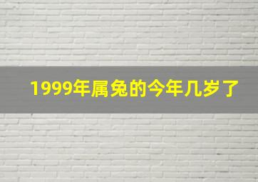 1999年属兔的今年几岁了