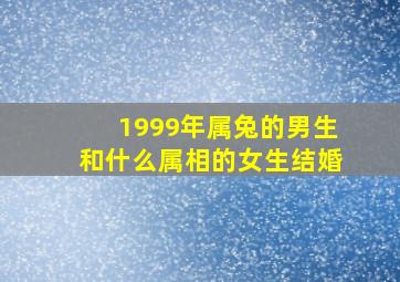 1999年属兔的男生和什么属相的女生结婚