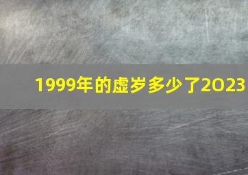 1999年的虚岁多少了2O23