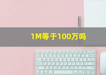 1M等于100万吗