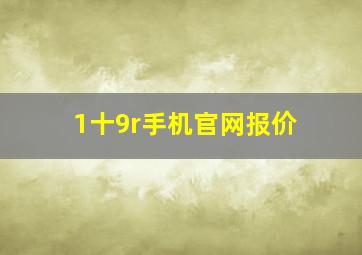 1十9r手机官网报价