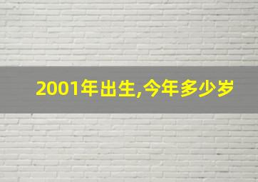 2001年出生,今年多少岁