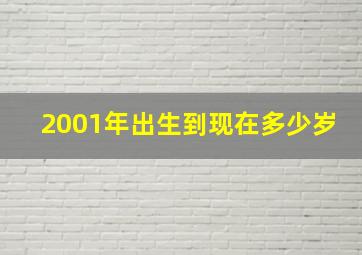 2001年出生到现在多少岁