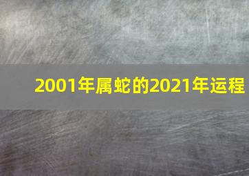 2001年属蛇的2021年运程