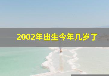 2002年出生今年几岁了