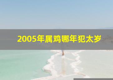 2005年属鸡哪年犯太岁