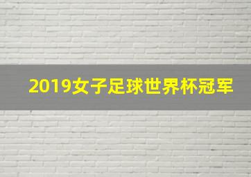 2019女子足球世界杯冠军