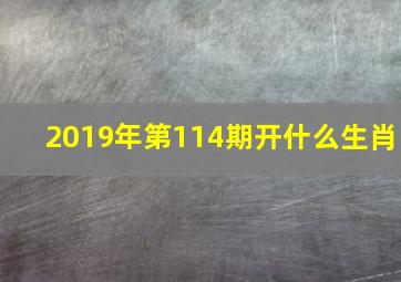 2019年第114期开什么生肖